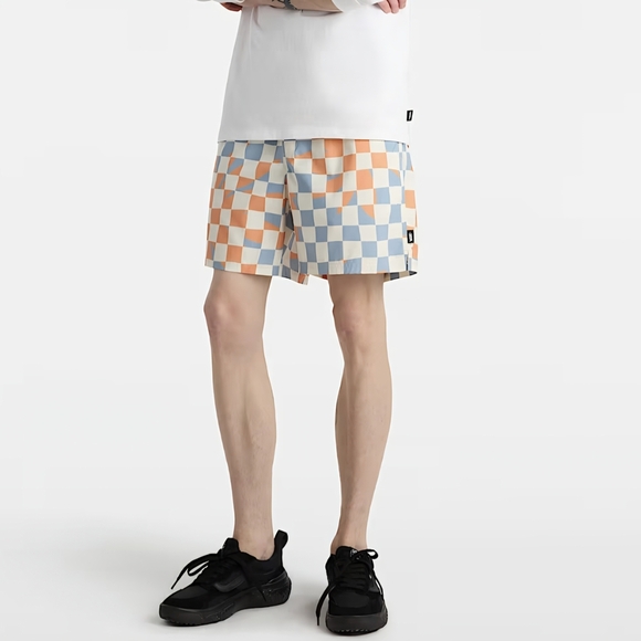Vans Other - Vans Orange and Blue Checkered Athletic Shorts